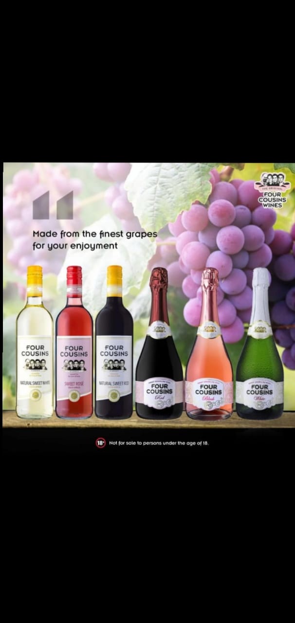 Four Cousins wine range — still and sparkling